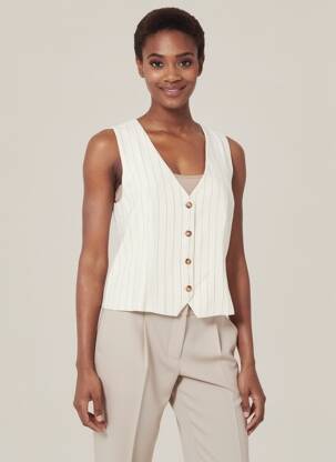 Gilet sans manche doublure beige ESQUALO femme