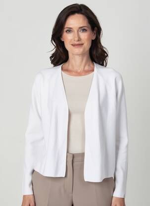 Gilet manches longues stretch blanc YEST femme
