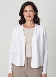 Gilet manches longues stretch blanc YEST femme