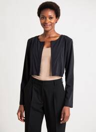 Boléro col rond noir 3322 femme