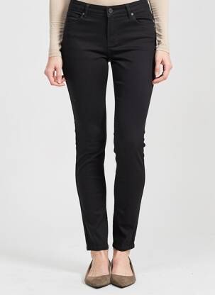 Pantalon slim poches noir GEVANA femme