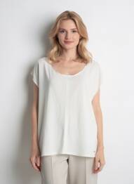 Top manches courtes manches courtes blanc SUN VALLEY femme