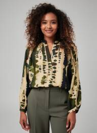 Blouse tissage popeline manches longues beige LA PETITE FRANCAISE femme
