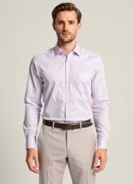 Chemise manches longues poches rose EMYLE homme