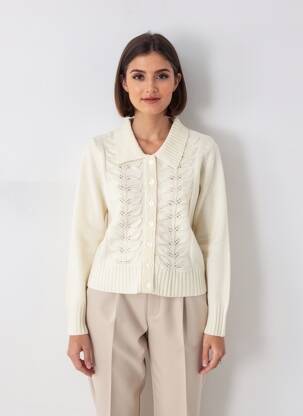 Gilet manches longues stretch beige KING LOUIE femme