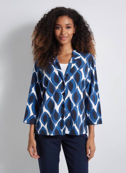 Blazer coupe cintrée bleu ZILCH femme