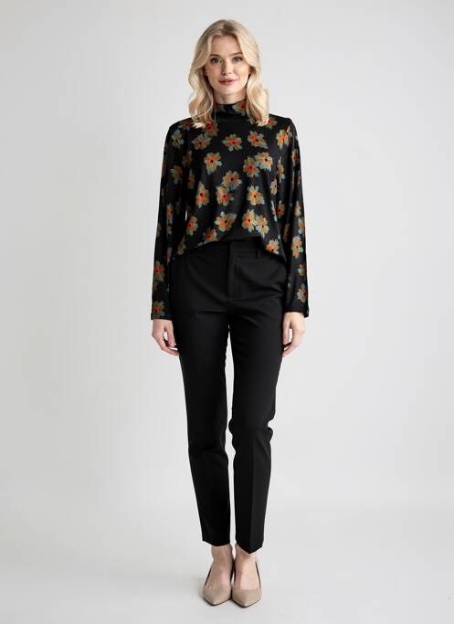 Top tissage jersey manches longues noir NICE THINGS femme