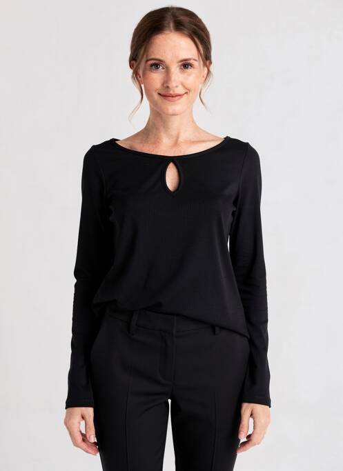 Top stretch manches longues noir AN II VITO femme