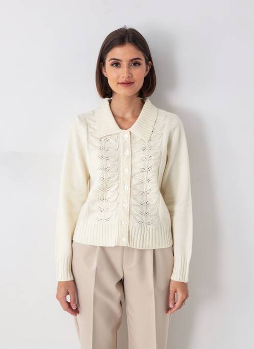 Gilet manches longues stretch beige KING LOUIE femme