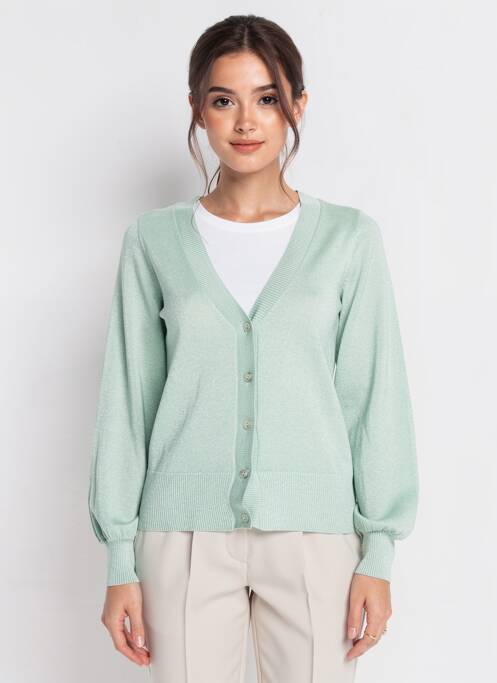 Gilet manches longues stretch vert KING LOUIE femme