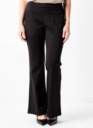 Pantalon flare stretch taille normale noir BLUTSGESCHWISTER femme