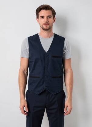 Gilet sans manche poches bleu DAYTONA homme