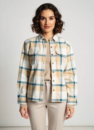Veste casual coupe droite beige IRON AND RESIN femme