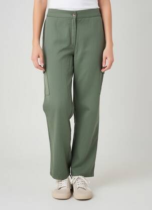 Pantalon cargo slim taille normale vert LCDN femme