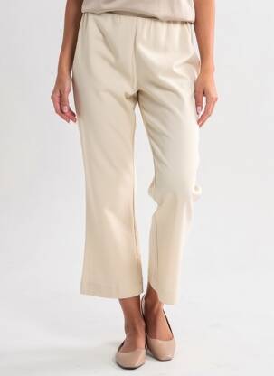 Pantalon 7/8 taille haute taille haute beige IMPERIAL femme