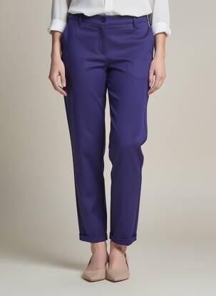 Pantalon chino taille normale taille normale violet IMPERIAL femme