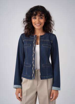Veste casual col rond bleu LIU JO femme