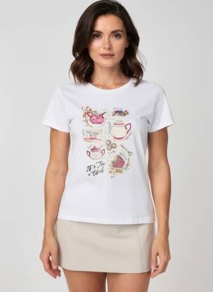T-shirt manches longues manches longues blanc LIU JO femme