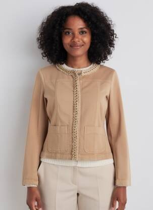 Veste casual col rond marron LIU JO femme