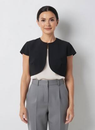 Boléro col rond noir KOCCA femme