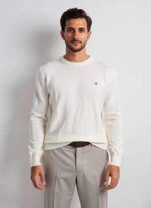Pull stretch manches longues beige GANT homme