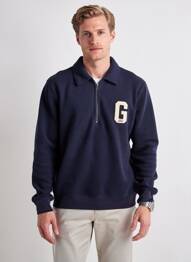 Sweat-shirt stretch manches longues bleu GANT homme