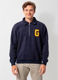 Sweat-shirt stretch manches longues bleu GANT homme