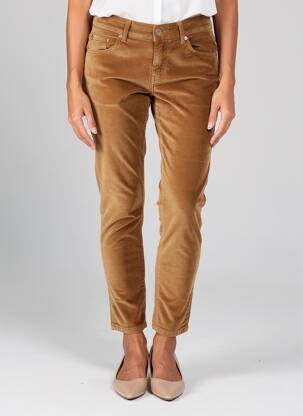 Pantalon slim stretch taille normale marron LIU JO femme