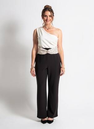 Combi-pantalon sans manche sans manche noir KOCCA femme