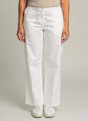 Pantalon chino tissage popeline taille normale beige ARMOR LUX femme