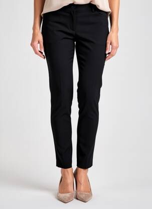 Pantalon slim tissage popeline taille normale noir SOLOLA femme