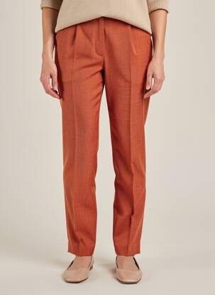 Pantalon slim taille normale taille normale orange PIER BÉ femme