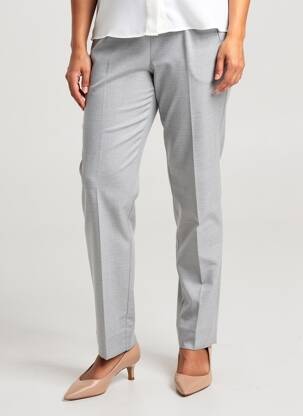 Pantalon slim taille normale taille normale gris PIER BÉ femme