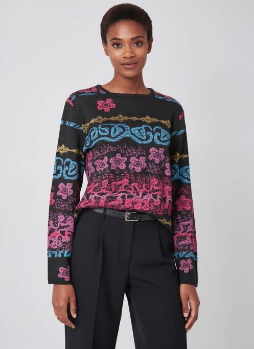 Pull manches longues manches longues noir EDWIGE femme