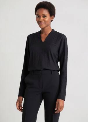 Top manches longues manches longues noir ENTRACTE femme