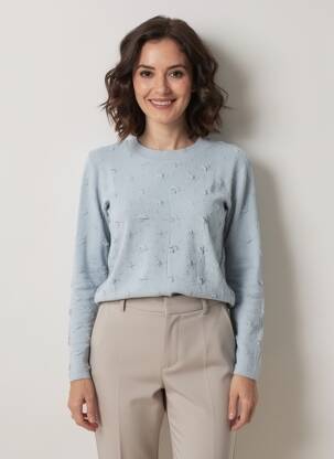 Top manches longues manches longues bleu ENTRACTE femme