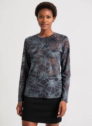 Top manches longues manches longues bleu ENTRACTE femme