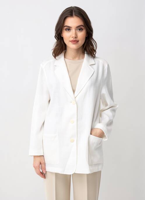 Blazer poches blanc FEDORA femme