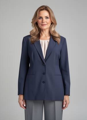 Blazer poches bleu PIER BÉ femme