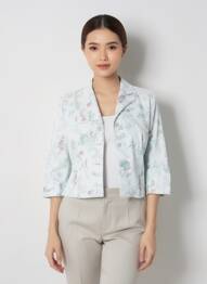 Blazer coupe cintrée bleu PIER BÉ femme