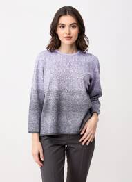 Pull coupe cintrée manches longues noir ELEANE femme