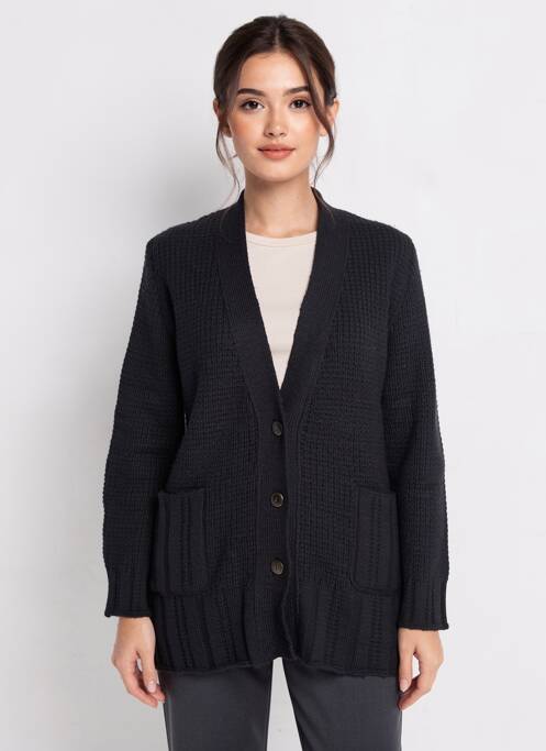 Gilet manches longues stretch noir RODAM femme