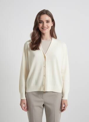 Gilet manches longues stretch beige MONTAGUT femme