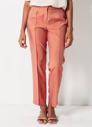 Pantalon slim taille normale taille normale rouge BIESSE femme