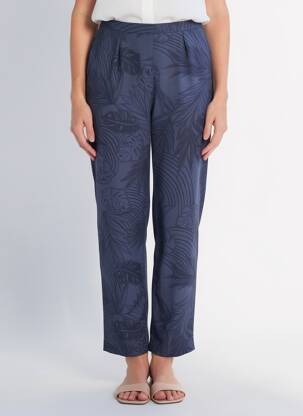 Pantalon droit taille normale taille normale bleu PIER BÉ femme
