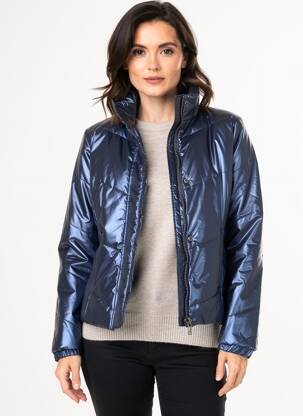 Doudoune poches sans capuche bleu ÉTYMOLOGIE femme