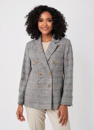 Blazer poches gris C'EST BEAU LA VIE femme