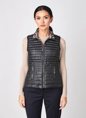 Doudoune poches sans capuche noir BARBARA LEBEK femme