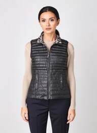 Doudoune poches sans capuche noir BARBARA LEBEK femme