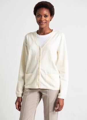 Gilet manches longues stretch beige ÉTYMOLOGIE femme